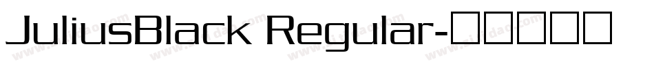JuliusBlack Regular字体转换